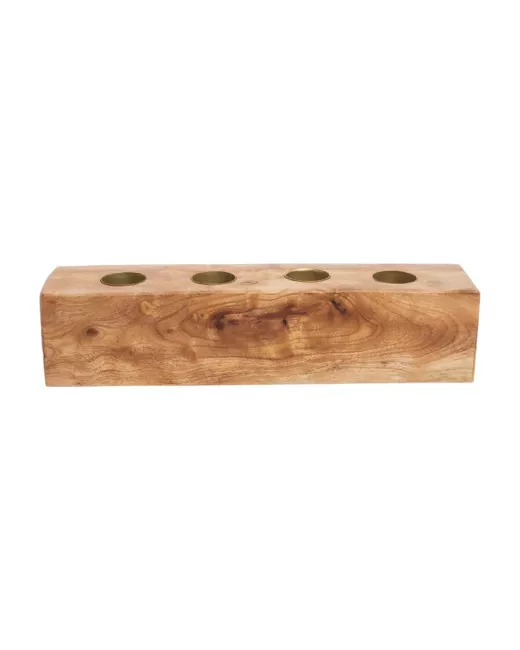 TRANQUILLO - Bougeoir Neemwood en bois de neem