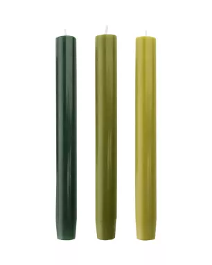 Set of 3 taper candles GLUMI Autumn