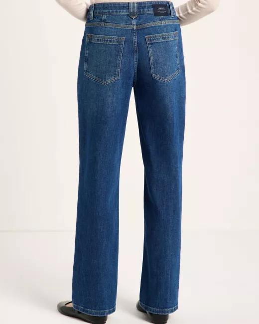 LANIUS - Jean droit SAGE à revers en coton bio GOTS
