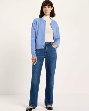 LANIUS - Jean droit SAGE à revers en coton bio GOTS