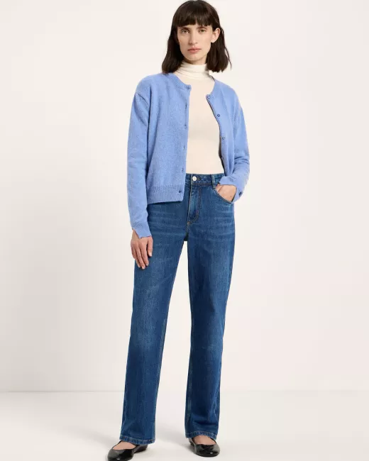 LANIUS - Jean droit SAGE à revers en coton bio GOTS