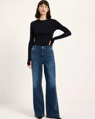 LANIUS - Jean large SALT en coton bio GOTS