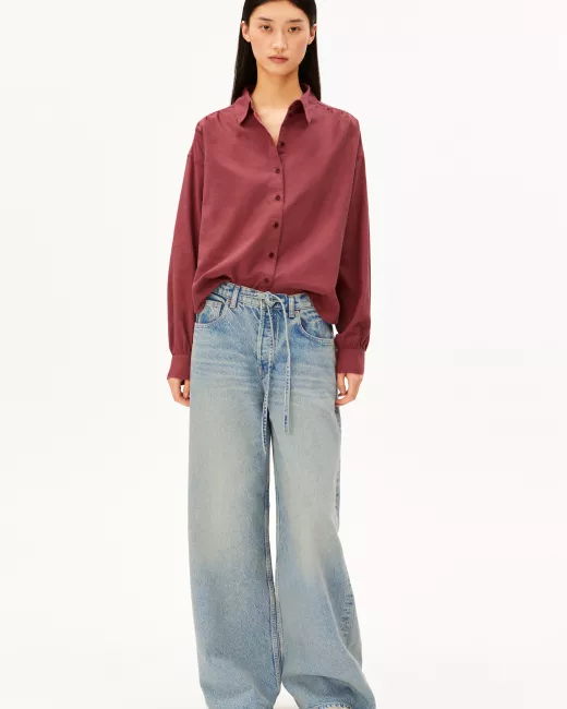 ARMEDANGELS - Blouse flanelle Efinaraa en coton bio