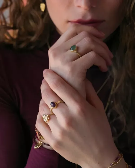Certain Citrien Vergulde Ring