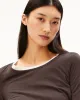 ARMEDANGELS - T-shirt manches longues Einiaara Soft en coton bio