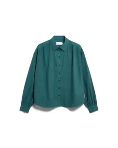 Blouse in flanel van biologisch katoen EFINARAA