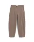 Herringbone barrel leg trousers in organic cotton