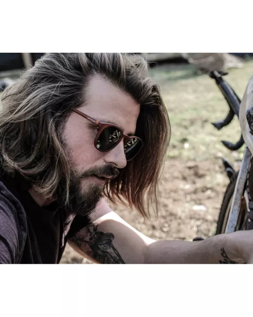 MOKEN – Lunettes de soleil – Enzo – Honey/Green MOKEN – Lunettes de soleil – Enzo – Honey/Green