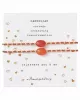 Bracelet Card You & Me Carnelian Gold