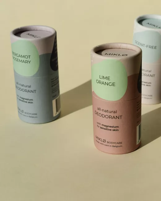 MIKLØ bodycare - Déodorant solide - Citron vert et Orange MIKLØ bodycare - Déodorant solide - Citron vert et Orange