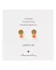 A Beautiful Story - Mini Coin Carneool Goud Oorbellen