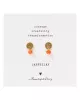 A Beautiful Story - Mini Coin Carnelian Gold Earrings