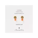 A Beautiful Story - Mini Coin Carnelian Gold Earrings