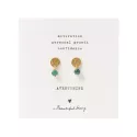 Boucles d’oreilles Mini Coin dorées et Aventurine