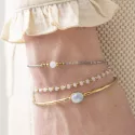 Beautiful Moonstone Gold bracelet