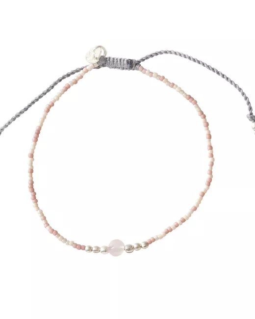 Bracelet Iris Rose Quartz Silver