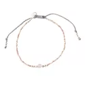 Bracelet Iris Rose Quartz Silver