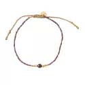 Bracelet Iris Garnet Gold