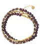 Loving Garnet Gold Bracelet