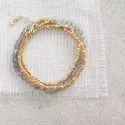 Loving Labradorite Gold Bracelet