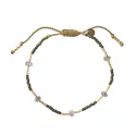 Bracelet Warrior Labradorite Gold