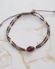 Bracelet Glimmer Garnet Gold
