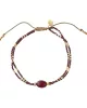 Bracelet Glimmer Garnet Gold