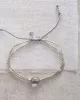 Glimmer Smokey Quartz Silver Bracelet