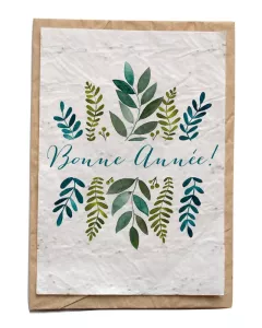 Growing paper - Bloeikaart - Bonne année feuillage Growing paper - Bloeikaart - Bonne année feuillage