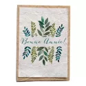 Growing paper - Seeded card - Bonne année feuillage