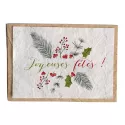 Growing paper - Seeded card - Joyeuses fêtes ! Houx