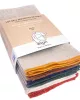 MOUCHOIRS KOSHI - Lot de 6 serviettes de table - Lin lavé