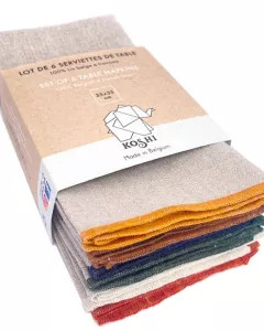 Set of 6 Napkins in Linen Set of 6 Napkins in Linen