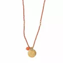 Timeless Carnelian Gold Necklace