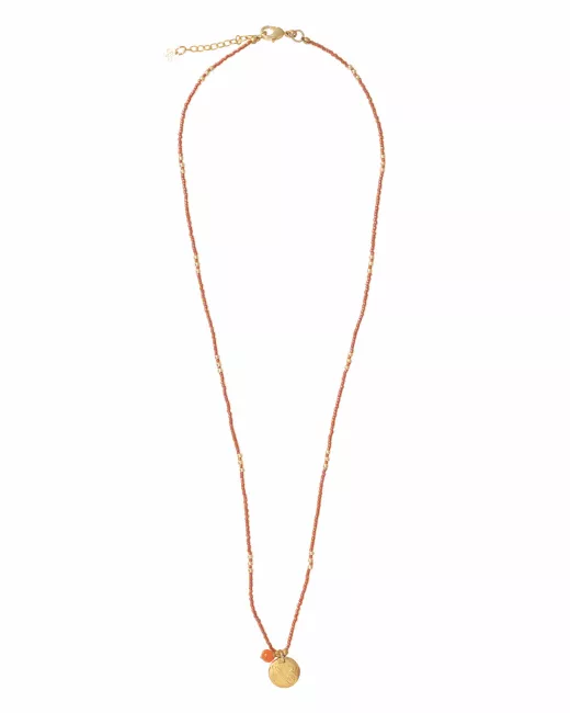 Collier Timeless Carnelian Gold Collier Timeless Carnelian Gold
