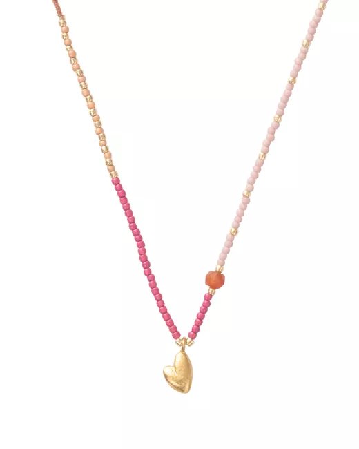 Collier Feel Carnelian Gold