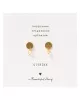 A Beautiful Story - Mini Coin Citrine Gold Earrings