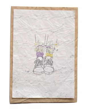 Growing paper – Carte ensemencée – My Lovely Thing – Baskets fleuries