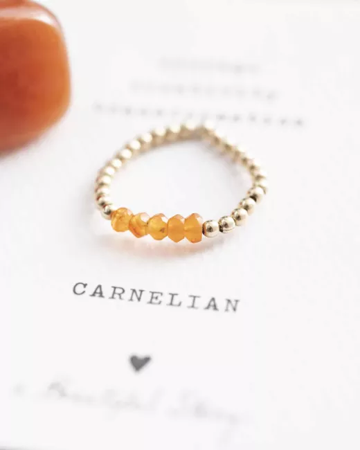 Bague Beauty Carnelian Gold