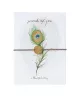 Carte postale Bijoux Plume de Paon
