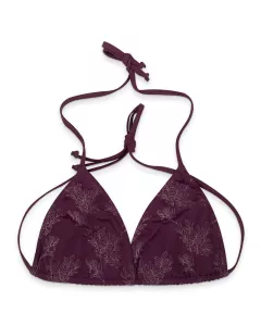 BLEED – Eco Triangle ECONYL® Bikini Top Dark Purple BLEED – Eco Triangle ECONYL® Bikini Top Dark Purple