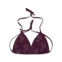 Eco Triangle ECONYL® Bikini Top Dark Purple