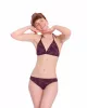 Eco Triangle ECONYL® Bikini Top Dark Purple