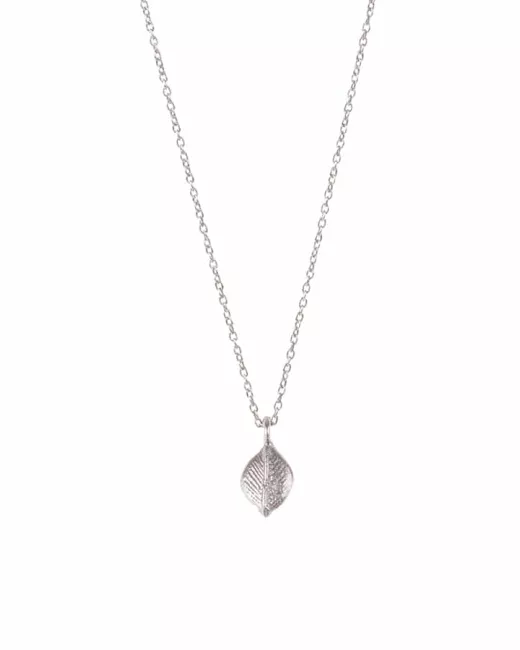 Collier Delicate Leaf Sterling Silver