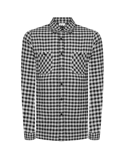 BLEED – Small Checks Shirt Black