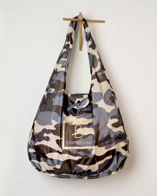 BAEREPOSE – Shopping Bag Réutilisable Camouflage Gris