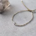 Iris Smokey Quartz Silver bracelet