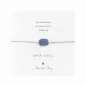 Gemstone Card Lapis Lazuli Silver Bracelet