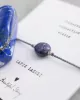 Gemstone Card Lapis Lazuli Silver Bracelet
