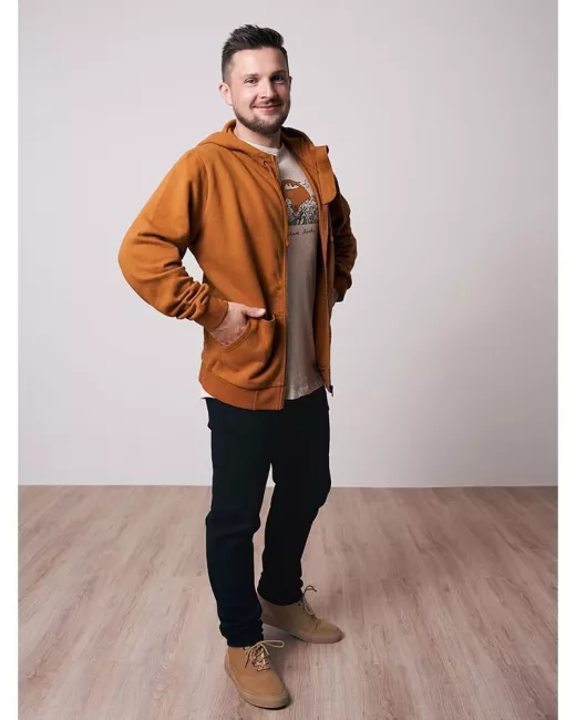 BLEED – Woodyhoody Zip Hoody Ochre